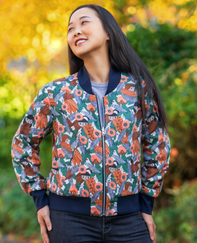 the Causeway Bomber jacket pattern by Itch-to-stitch