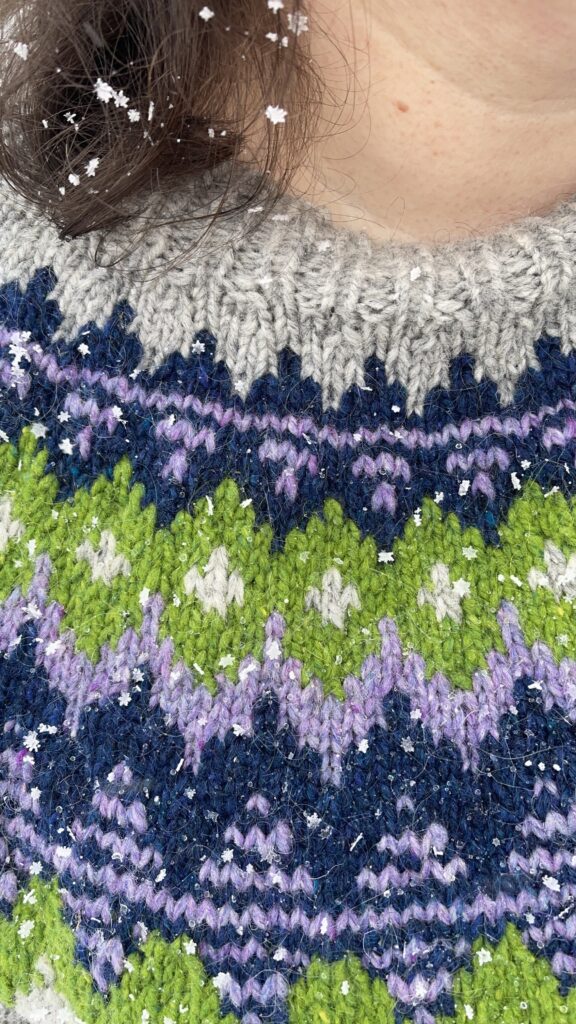 Detail of Kordy Sweater yoke